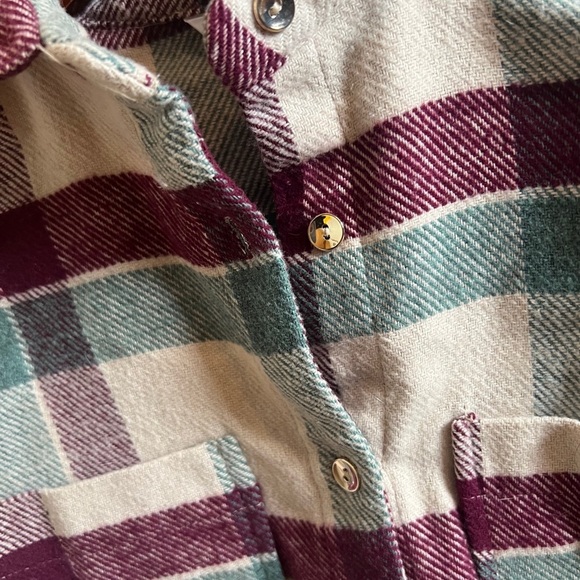 NWT MAYORAL Plaid Flannel Hi-Lo Flannel Shirt /Overshirt -
Multi - Girls 12 - Picture 6 of 8